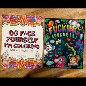 2 Adult Coloring Books